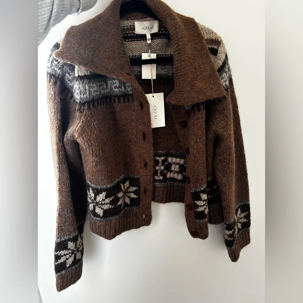 THE GREAT. The Nordic Scholar Cardigan - Picture 2 of 5